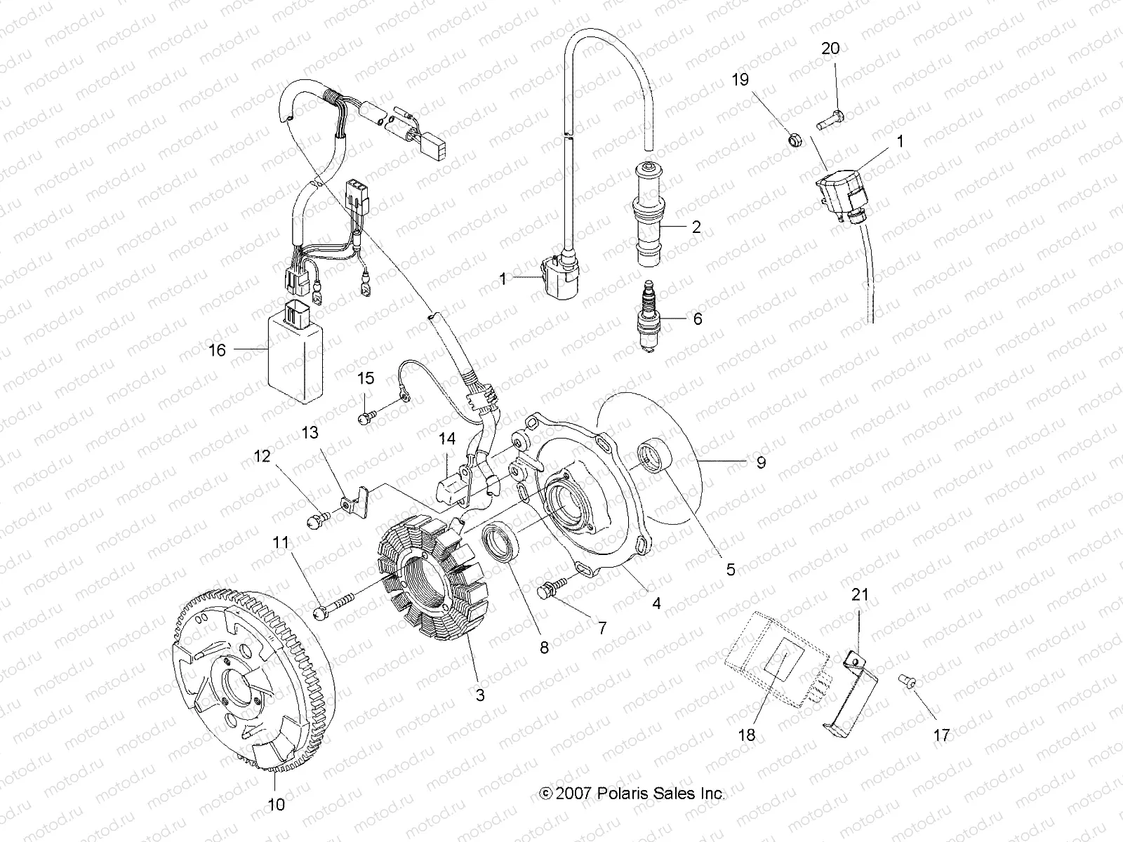 ELECTRICAL | ELECTRICAL, IGNITION SYSTEM - A10DH50AX/AZ (49ATVMAGNETO10SP500)