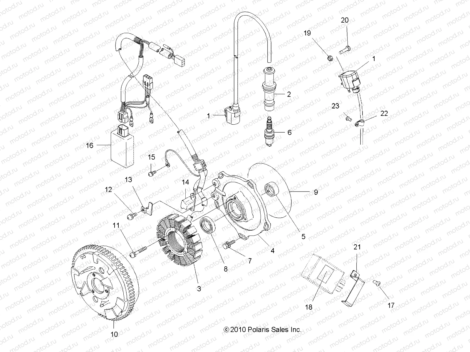 ELECTRICAL | ELECTRICAL, IGNITION SYSTEM - A11DH50FX (49ATVMAGNETO11SP500TRG)