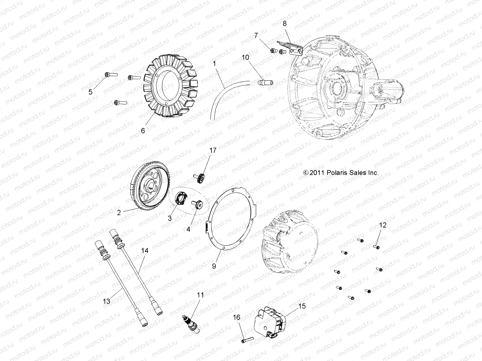 ELECTRICAL | ELECTRICAL, IGNITION SYSTEM - A12ZN8EFK/EFO (49ATVMAGNETO12SPTRGEPS850)