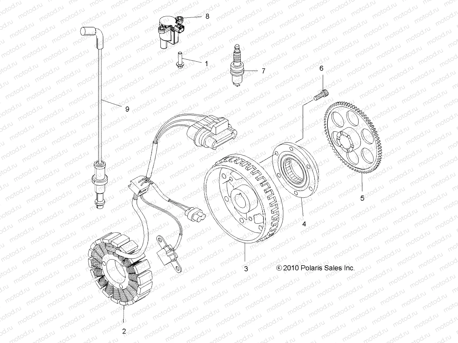 ELECTRICAL | ELECTRICAL, IGNITION SYSTEM - A13ZN55AA/AQ/AZ (49ATVMAGNETO11SPTRG550)