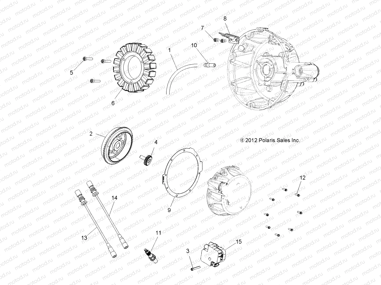 ELECTRICAL | ELECTRICAL, IGNITION SYSTEM - A14GH9EFW (49ATVMAGNETO13SPXP850)