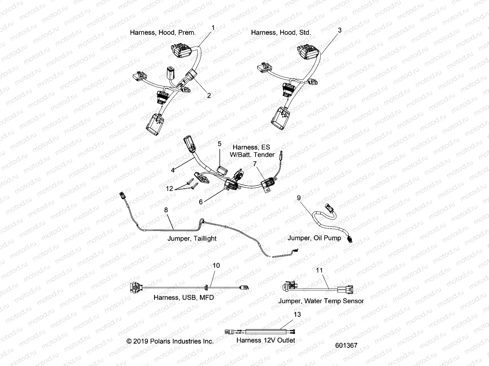ELECTRICAL | ELECTRICAL, JUMPERS/WIRE HARNESS - S20EDE8RS/8REM ALL OPTIONS (601367)