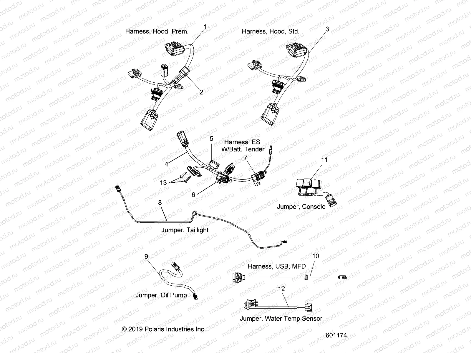 ELECTRICAL | ELECTRICAL, JUMPERS/WIRE HARNESS - S20EFS8RS/8RE ALL OPTIONS (601174)