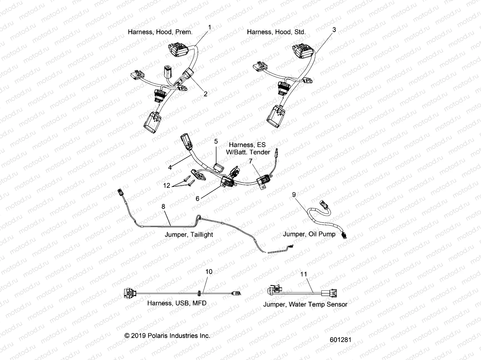ELECTRICAL | ELECTRICAL, JUMPERS/WIRE HARNESS - S21DDL8RS ALL OPTIONS (601281)