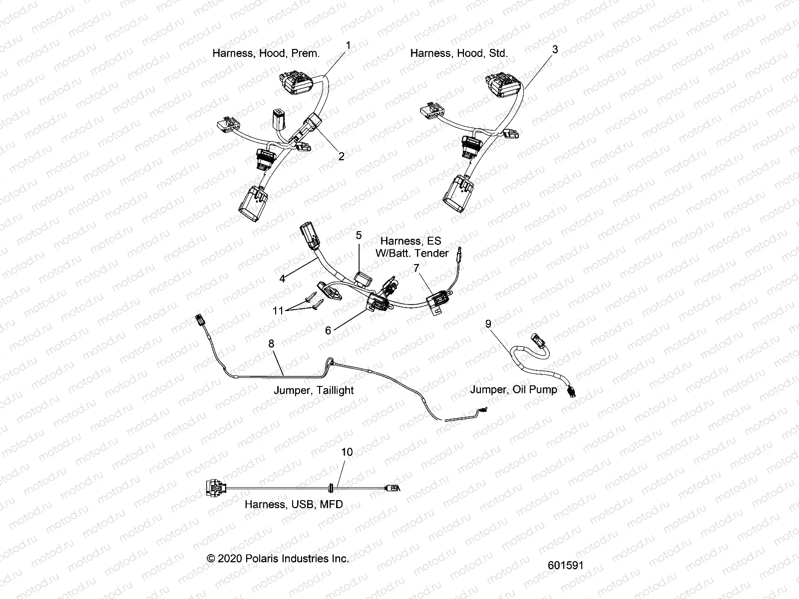 ELECTRICAL | ELECTRICAL, JUMPERS/WIRE HARNESS - S21ELS8R/8RE ALL OPTIONS (601591)