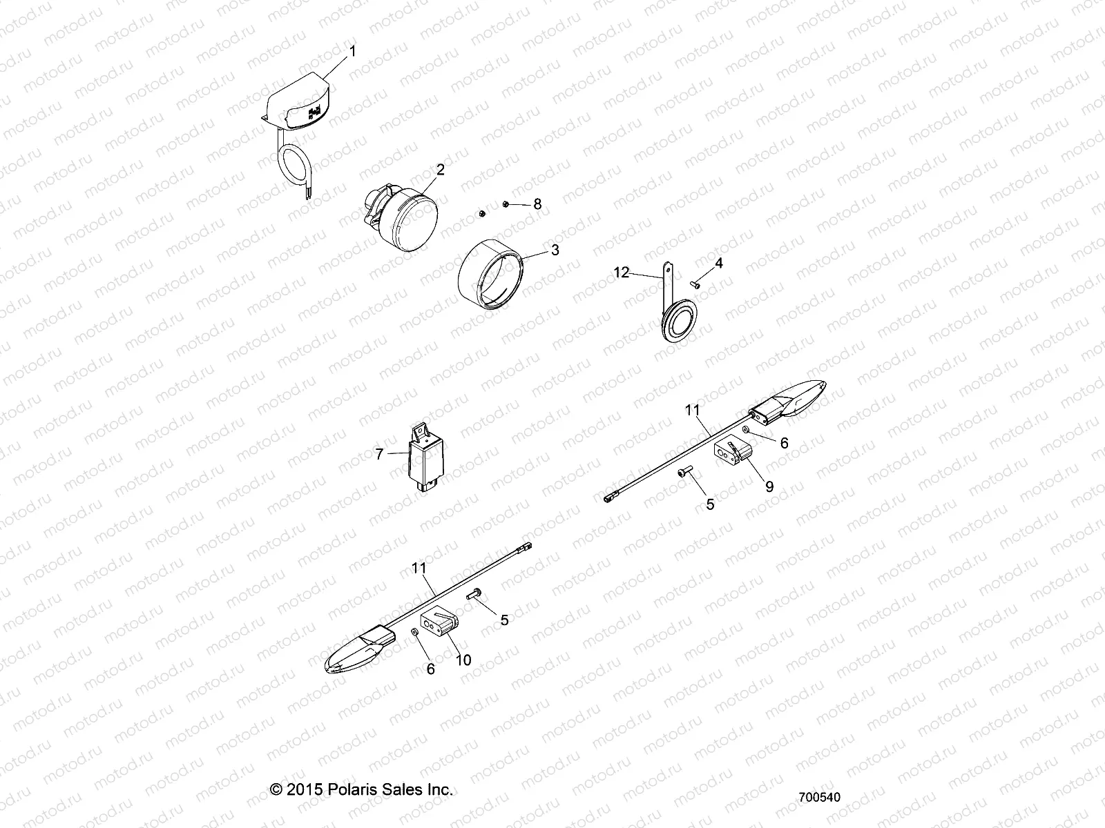 ELECTRICAL | ELECTRICAL, LICENSE PLATE - R16RMA57F1/N1/EFH/SF1/2N1 (700540)
