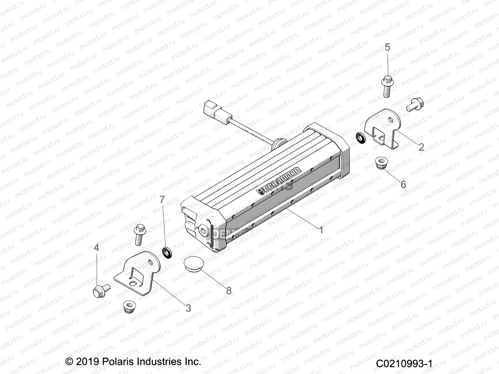 ELECTRICAL | ELECTRICAL, LIGHTBAR - A23SGE95AN (C0210993-1)