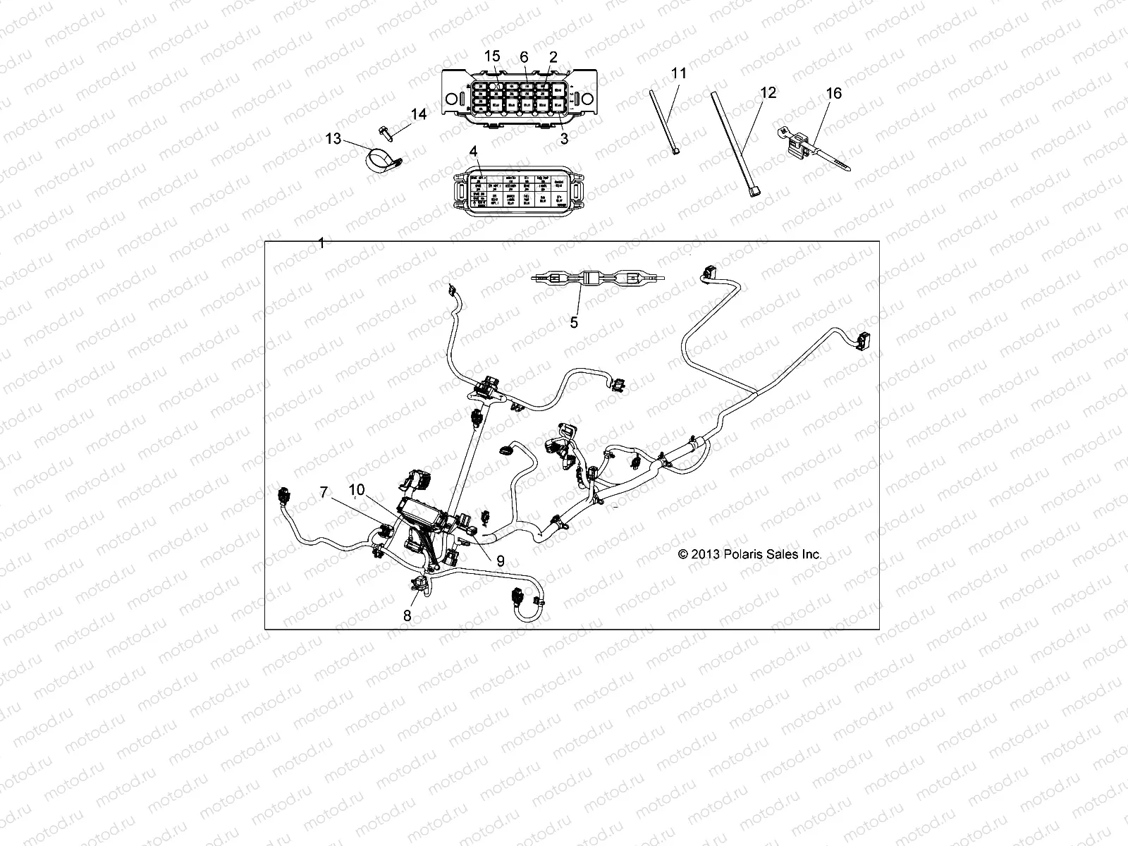 ELECTRICAL | ELECTRICAL, MAIN WIRE HARNESS - A14MH5EAA/EAC/EAJ (49ATVHARNESS14SP570EPS)
