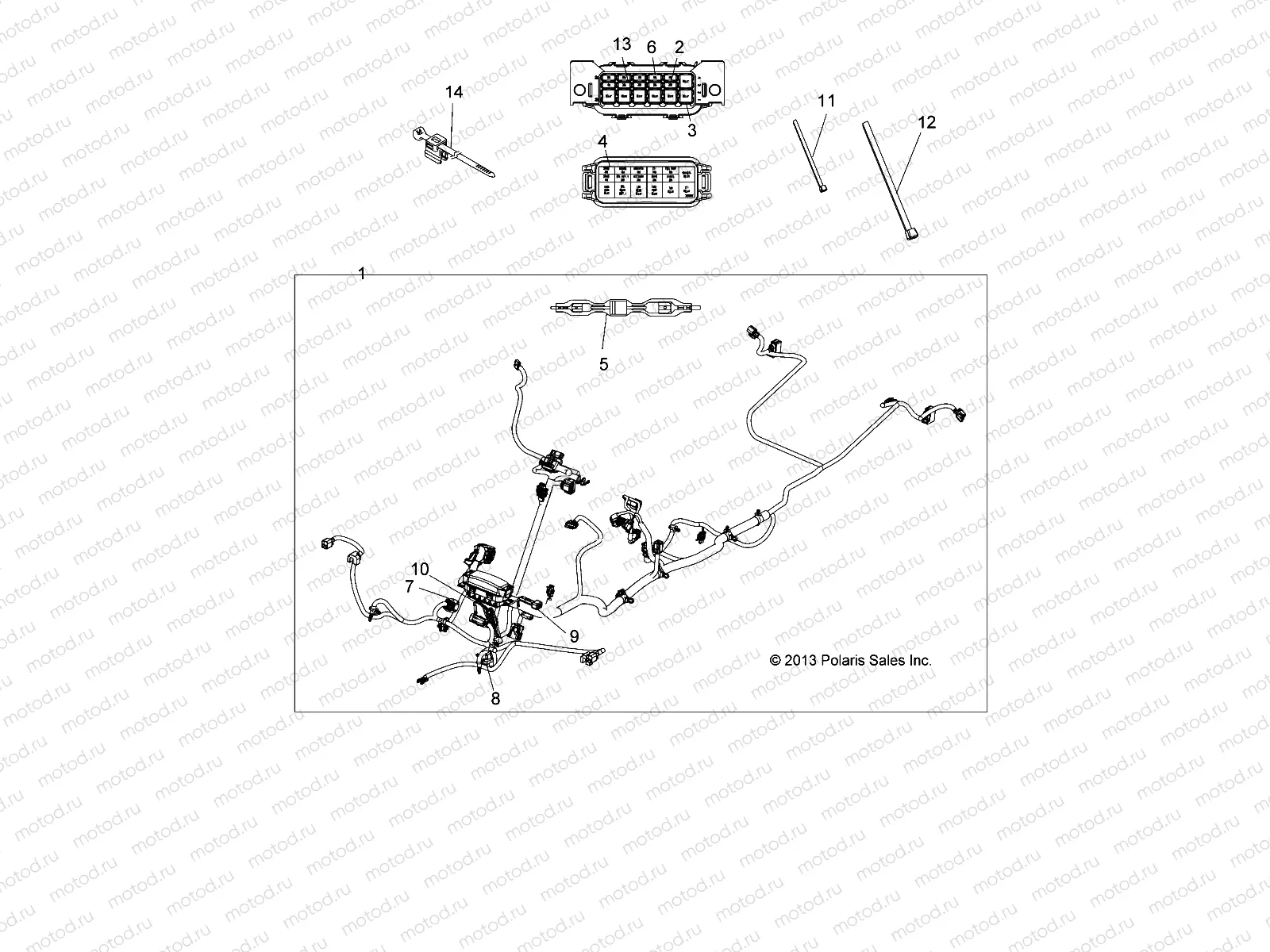 ELECTRICAL | ELECTRICAL, MAIN WIRE HARNESS - A14MH5EFJ/EFK (49ATVHARNESS14SP570EPSF)