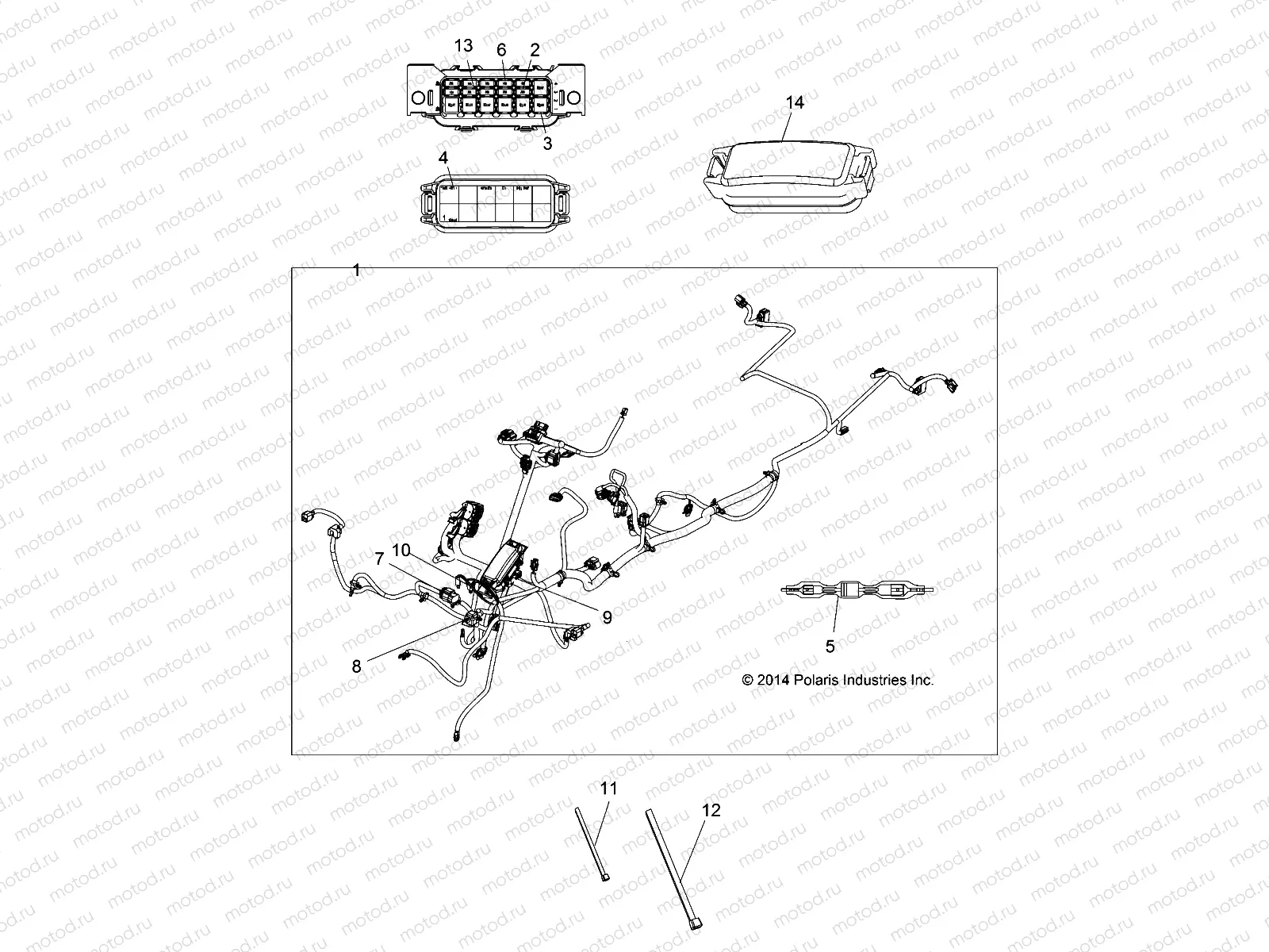 ELECTRICAL | ELECTRICAL, MAIN WIRE HARNESS - A15SHC57CS (49ATVHARNESS15570SPQ)