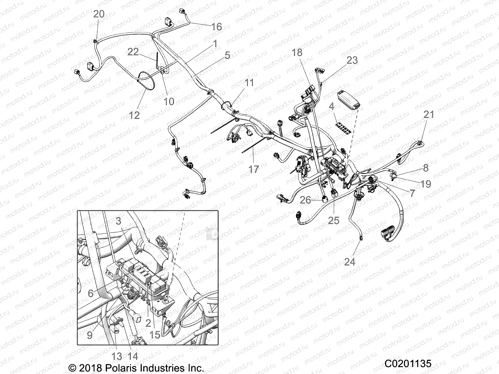 ELECTRICAL | ELECTRICAL, MAIN WIRE HARNESS - A20SEF57D5