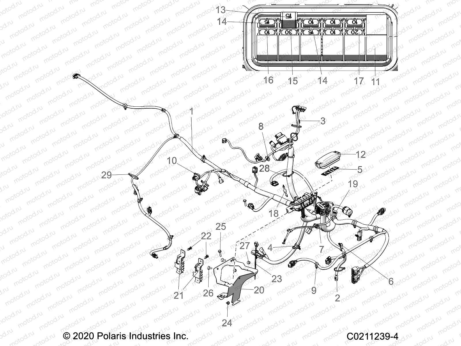 ELECTRICAL | ELECTRICAL, MAIN WIRE HARNESS - A21SEG57A1/A3/A5 (C0211239-4)