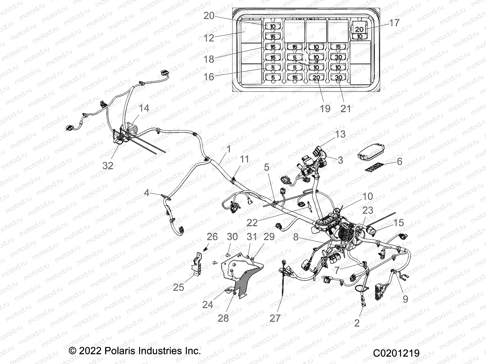 ELECTRICAL | ELECTRICAL, MAIN WIRE HARNESS - A23SHE57FS/S57FS/CS/CP (C0201219)