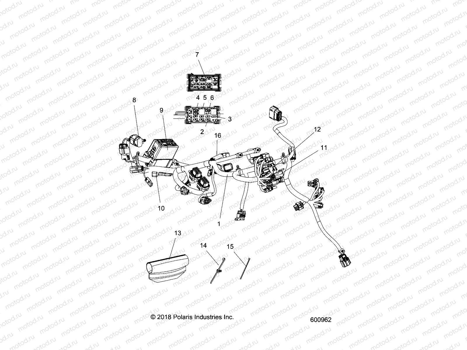 ELECTRICAL | ELECTRICAL, MAIN WIRE HARNESS - S21EKL8RS ALL OPTIONS (600962)