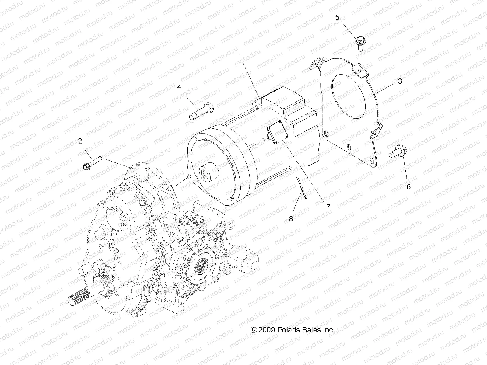 ELECTRICAL | ELECTRICAL, MOTOR, 48 VAC - R13RC08GA/GH/FA/FH (49LEVELECTMTR10SDW)