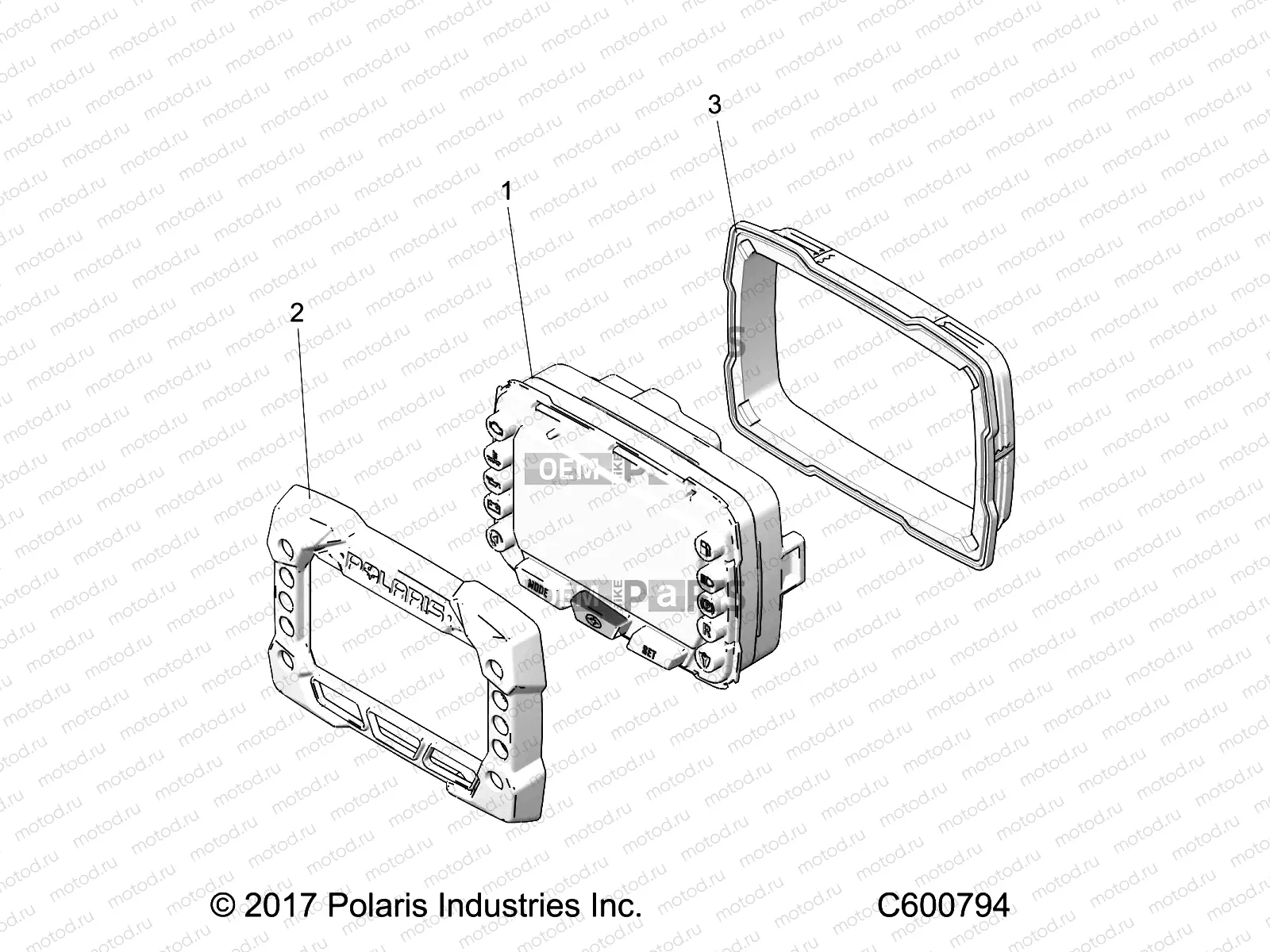 ELECTRICAL | ELECTRICAL, MULTI FUNCTION GAUGE - S21EDB6PSL (C600794)