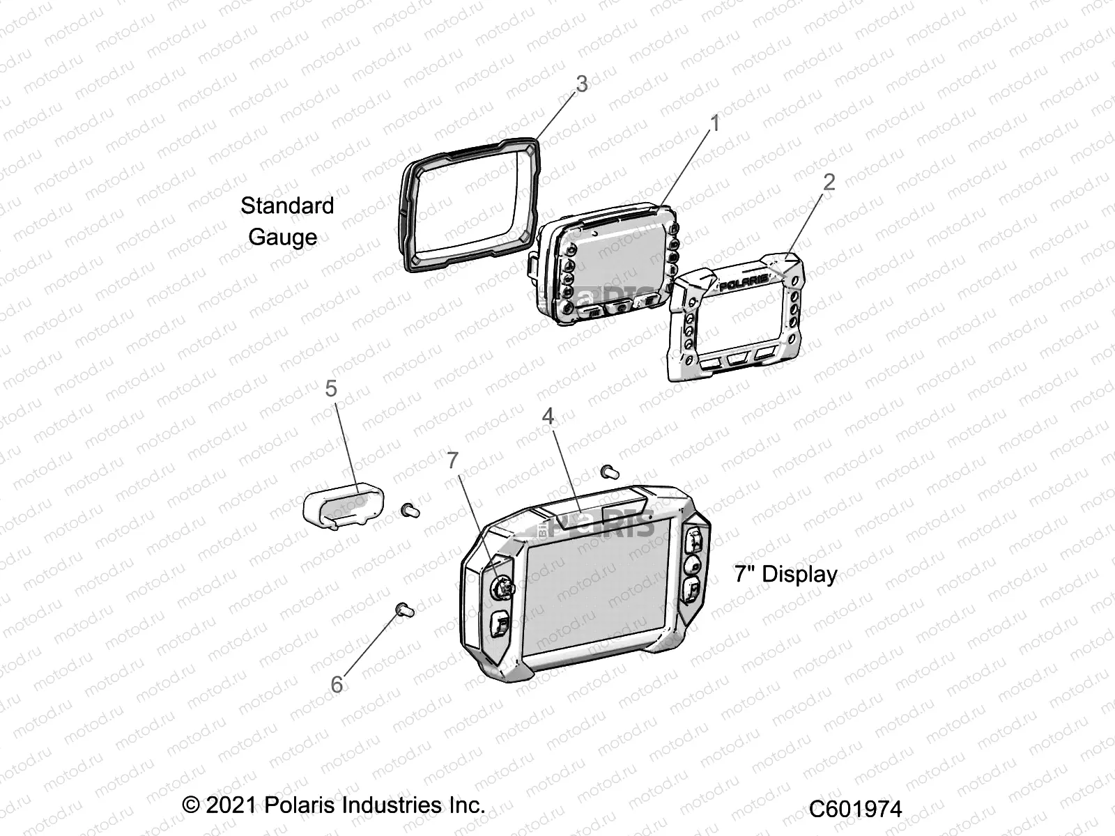 ELECTRICAL | ELECTRICAL, MULTI FUNCTION GAUGE - S22TLG8RS/8RE ALL OPTIONS (C601974)