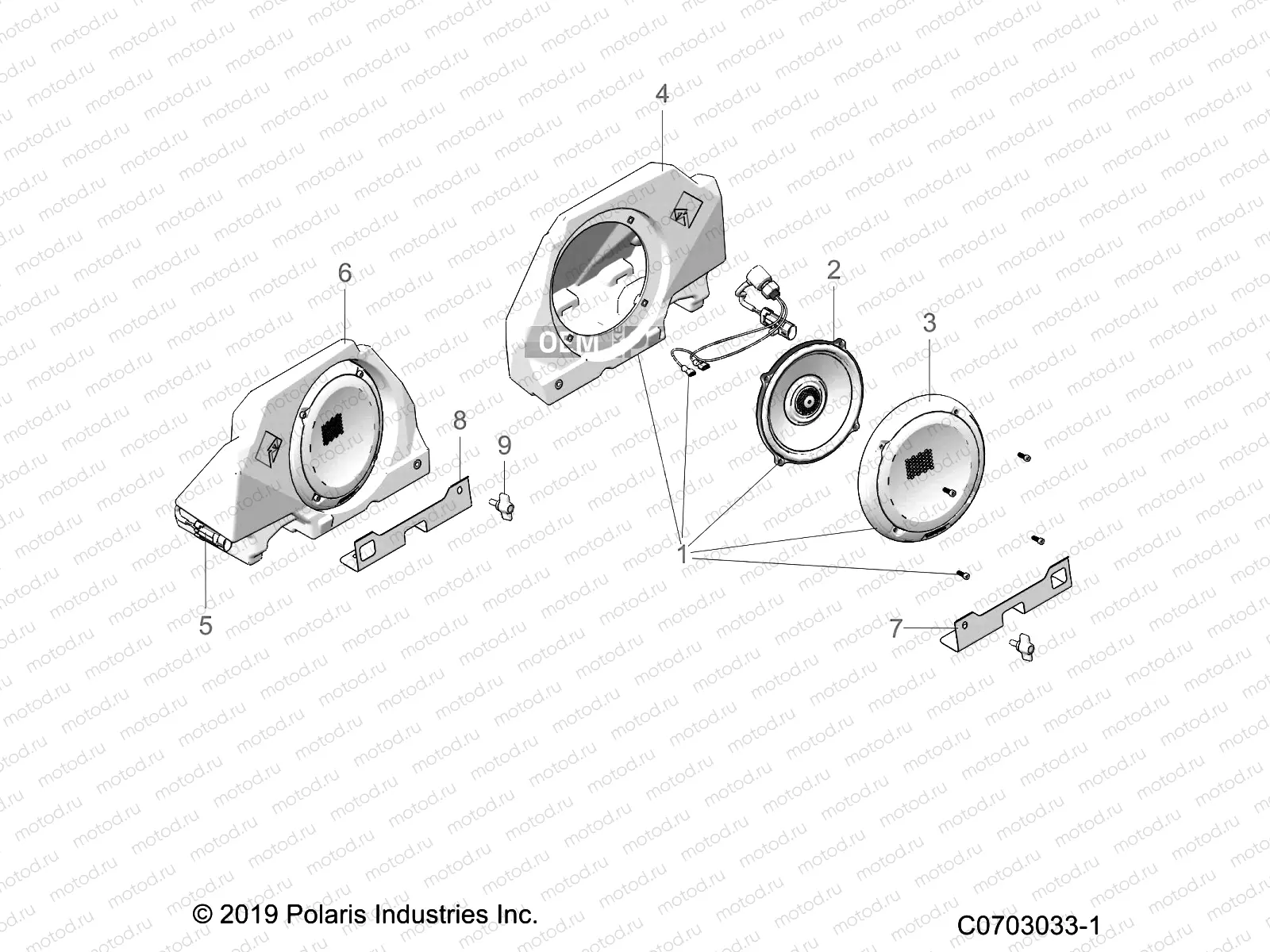 ELECTRICAL | ELECTRICAL, OPTION, AUDIO, REAR - Z23R4B92AK/BK (C0703033-1)