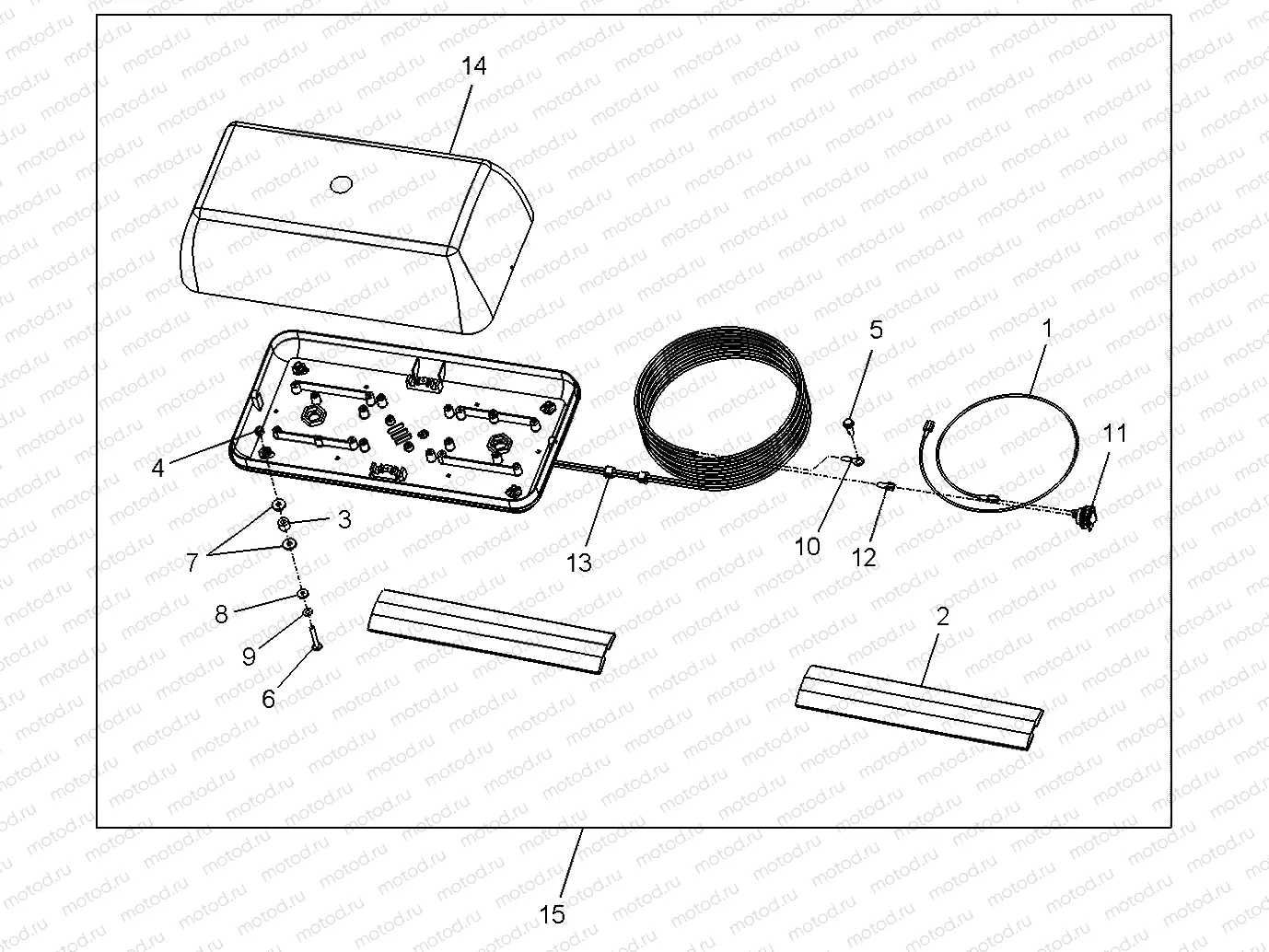 ELECTRICAL | ELECTRICAL, OPTIONS, LIGHTBAR, AERO DUAL HALOGEN, AMBER - L12G2A/L12G4A/L12G6A/L12G2S/L12G4S/L12G6S/L12G2L/L12G2D (49GEMOPTIONS11LIGHTBARE2)