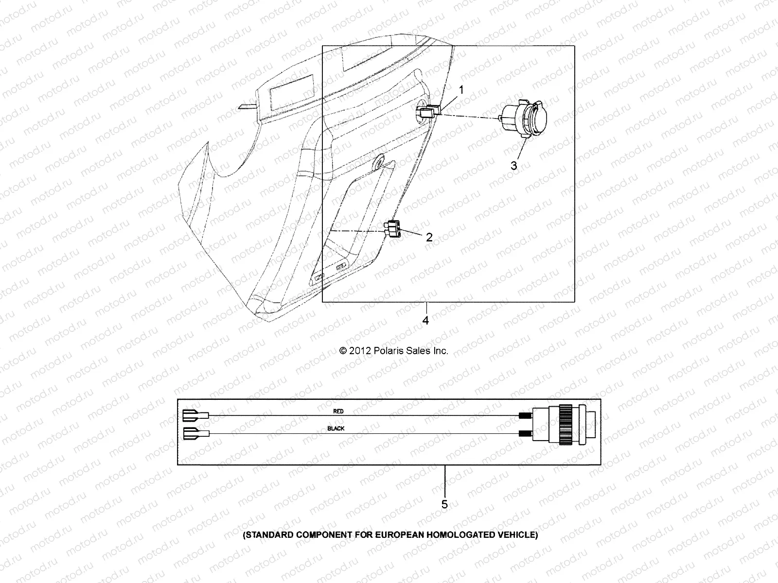 ELECTRICAL | ELECTRICAL, OPTIONS, PLUG KIT and HAZARD SWITCH - L14G2/4/6 ALL OPTIONS (49GEMOPTIONS13KITS)
