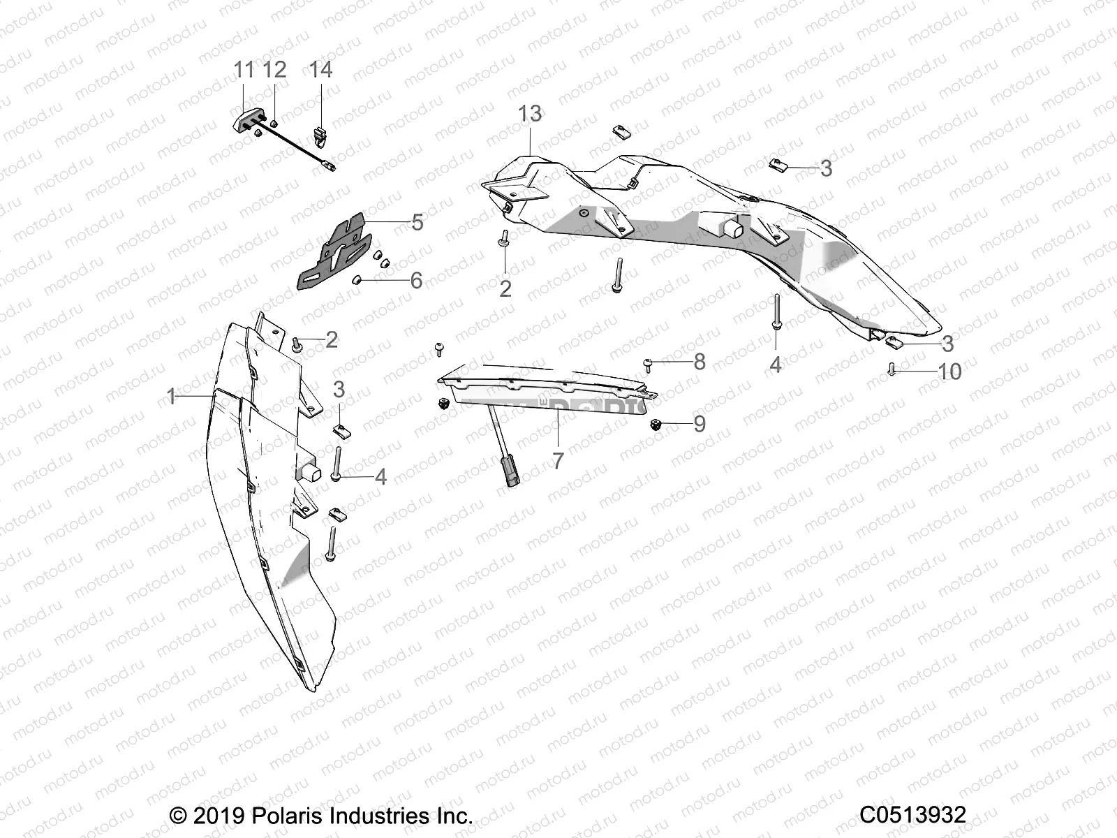 ELECTRICAL | ELECTRICAL, REAR LIGHTING (USA) - T20AARGB ALL OPTIONS (C0513932)