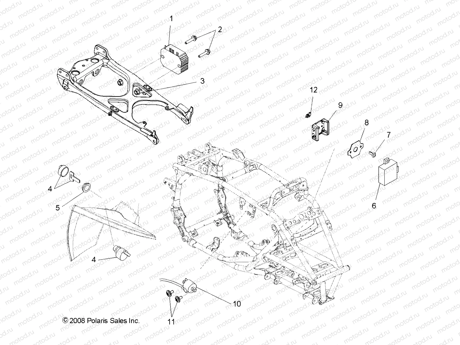 ELECTRICAL | ELECTRICAL, REGULATOR, CDI and COIL - A09GJ45AA (49ATVELECT09OUT450)