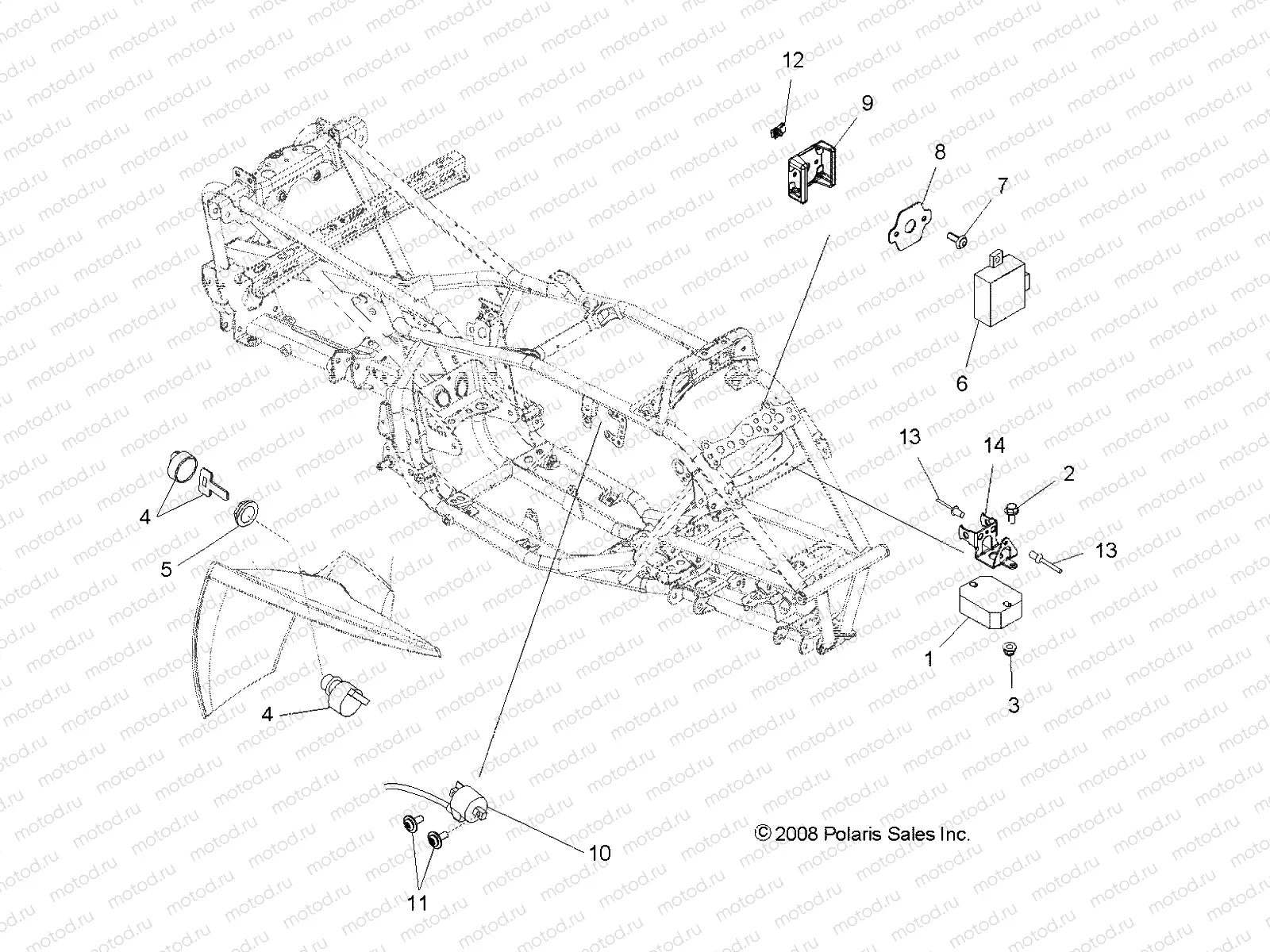 ELECTRICAL | ELECTRICAL, REGULATOR, CDI and COIL - A09GP52AA (49ATVELECT09OUT525)