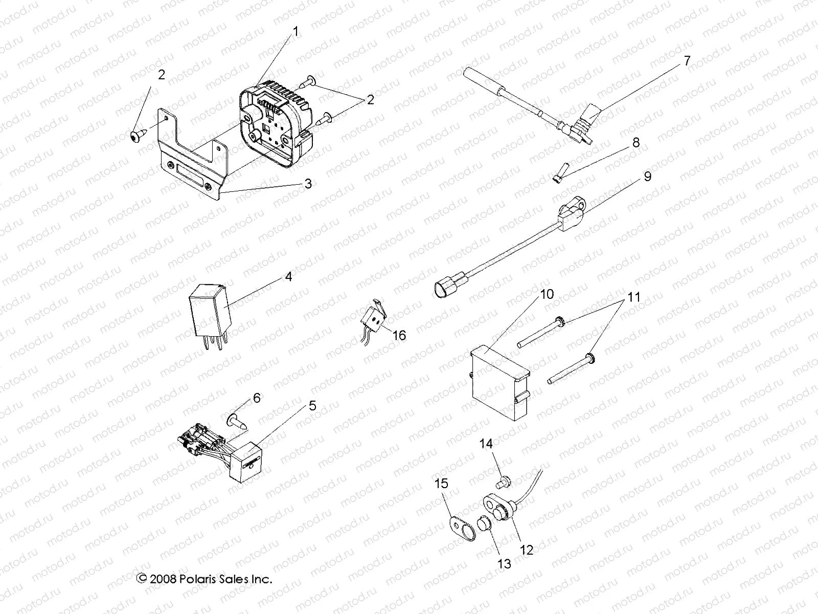 ELECTRICAL | ELECTRICAL, REGULATOR, RELAYS, SENSORS and ECU - R10TH76/TY76 ALL OPTIONS (49RGRELECT097004X4)