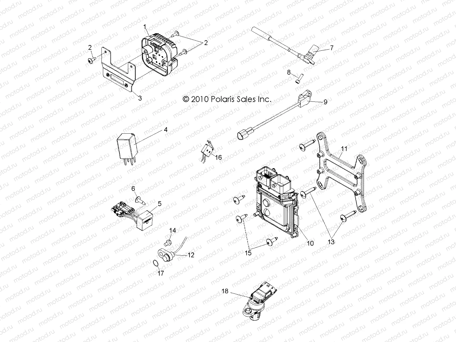 ELECTRICAL | ELECTRICAL, REGULATOR, RELAYS, SENSORS and ECU - R11WH76AG/AR/WY76AE/AH/AJ (49RGRELECT11800CREW)