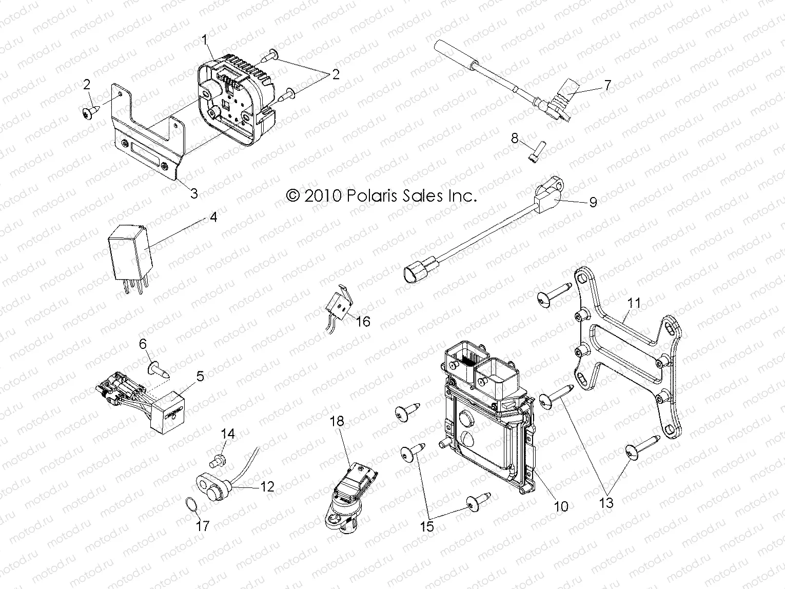 ELECTRICAL | ELECTRICAL, REGULATOR, RELAYS, SENSORS and ECU - R12TH76/TH7E/TX7E ALL OPTIONS (49RGRELECT118004X4)