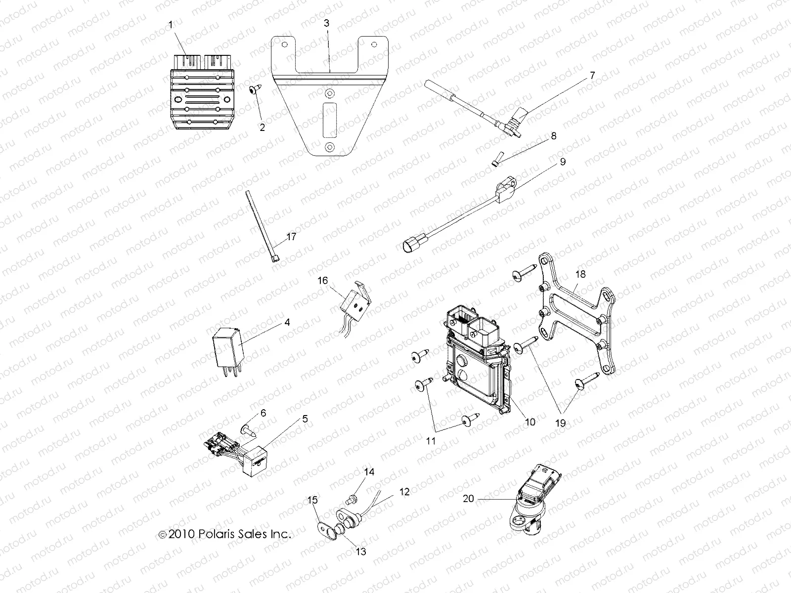 ELECTRICAL | ELECTRICAL, REGULATOR, RELAYS, SENSORS and ECU - R16RAA76AA/AJ (49RGRELECT116X6)