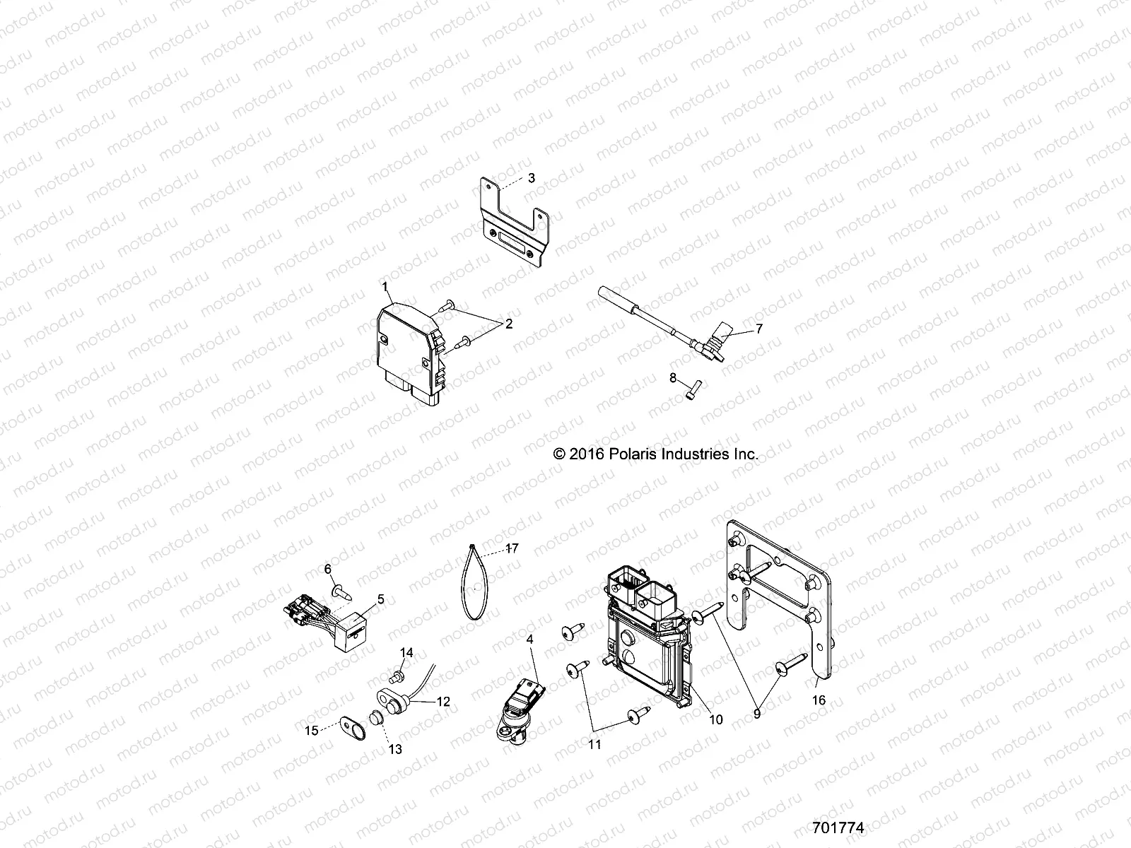 ELECTRICAL | ELECTRICAL, REGULATOR, RELAYS, SENSORS and ECU - R17RAA76NA (49RGRELECT116X6)