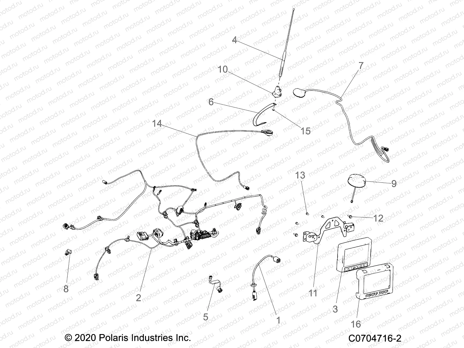 ELECTRICAL | ELECTRICAL, RIDE COMMAND - Z23A5K87A4(C0704716-2)