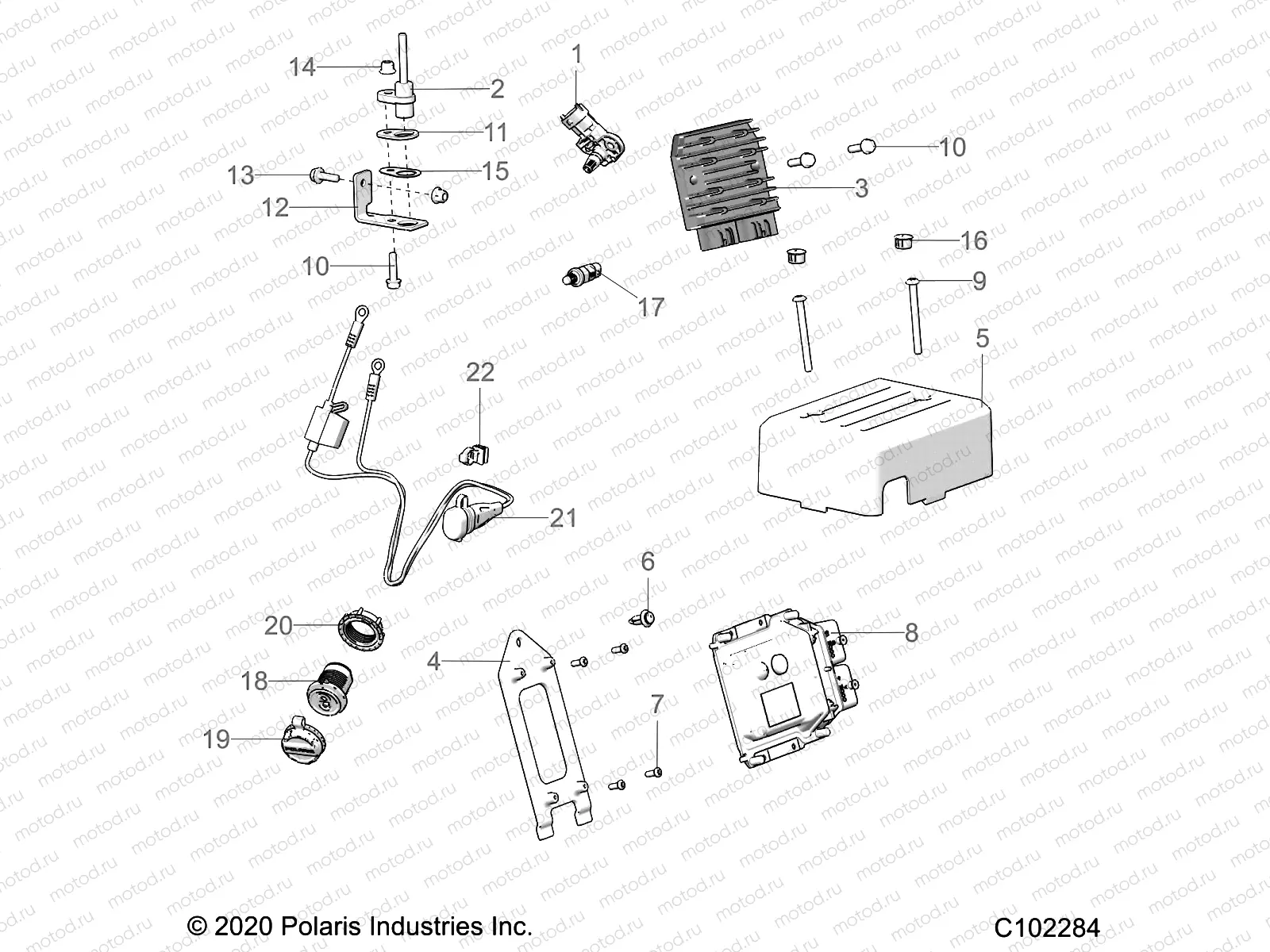 ELECTRICAL | ELECTRICAL, SENSORS, MODULES, and SWITCHES - A22HZB15A1/A2/B1/B2 (C102284)