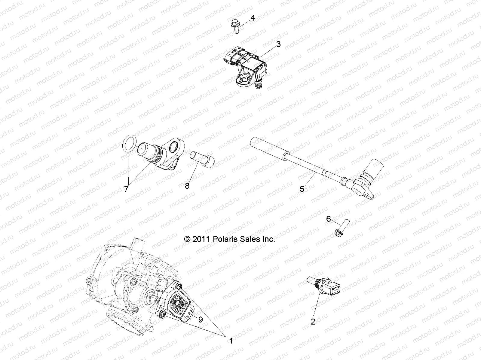 ELECTRICAL | ELECTRICAL, SENSORS - R13VH57AD/6EAK (49RGRELECT12RZR570)