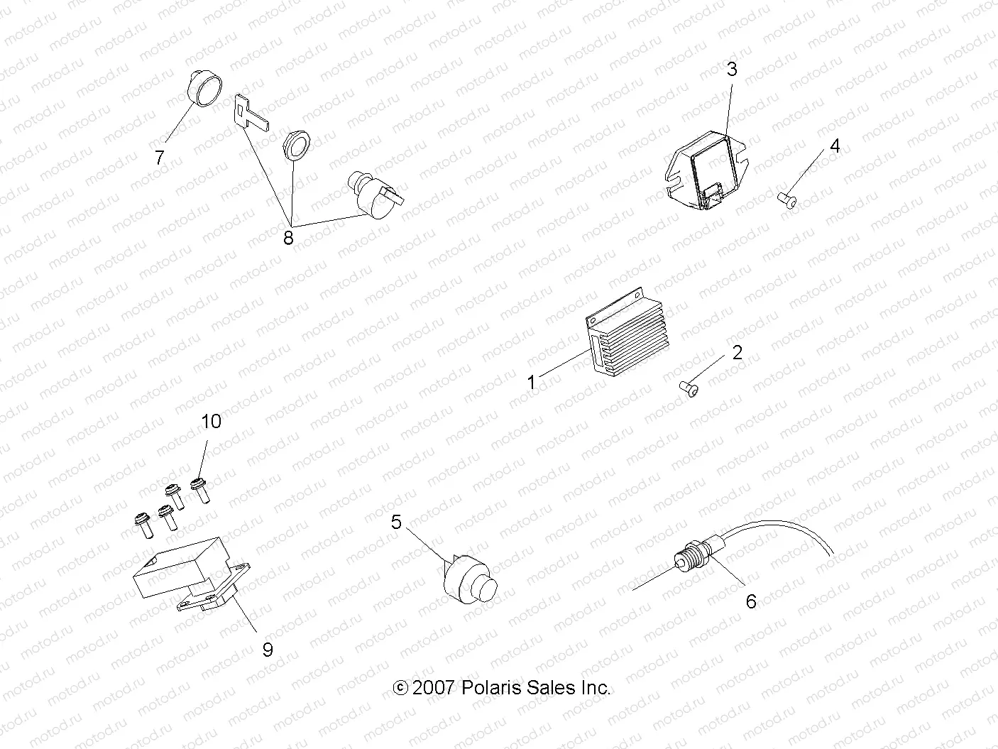 ELECTRICAL | ELECTRICAL, SWITCHES and SENSORS and CONTROL MODULES - A08BA32AA (49ATVELECT08SCRAM)