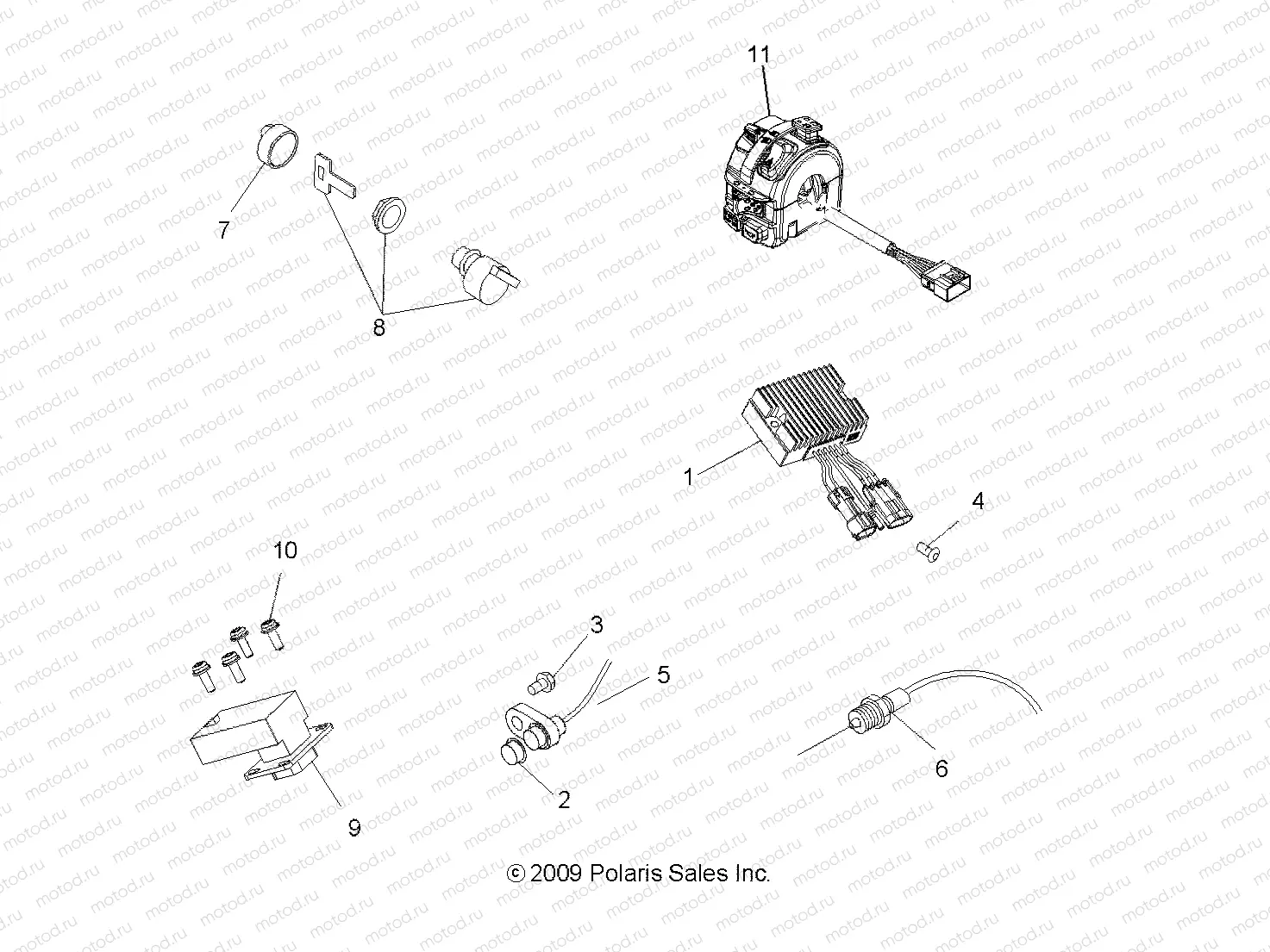 ELECTRICAL | ELECTRICAL, SWITCHES and SENSORS and CONTROL MODULES - A10EA32FA (49ATVELECT10BOSSI)