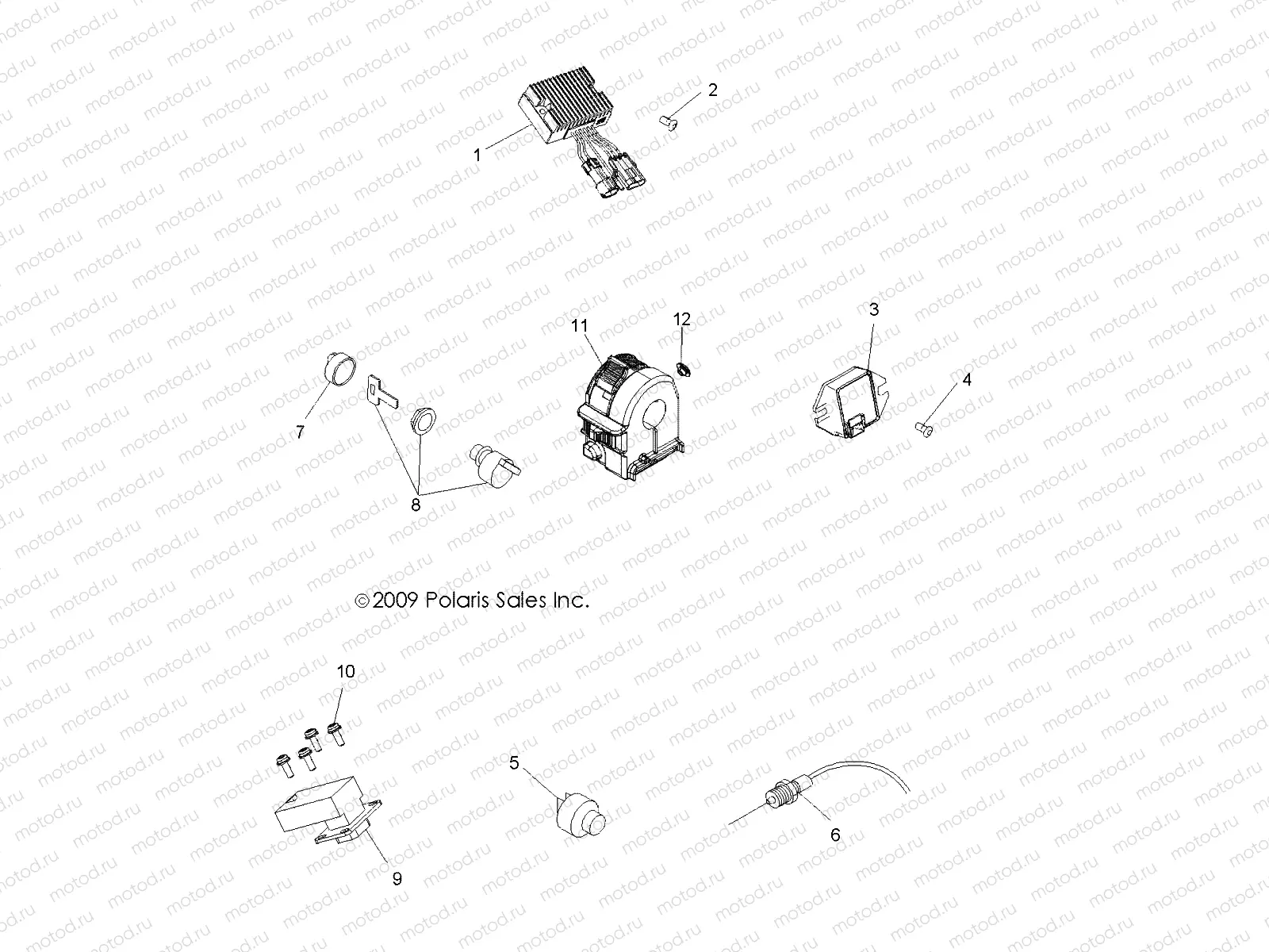 ELECTRICAL | ELECTRICAL, SWITCHES and SENSORS and CONTROL MODULES - A10NG50AA (49ATVELECT10SCRAM)