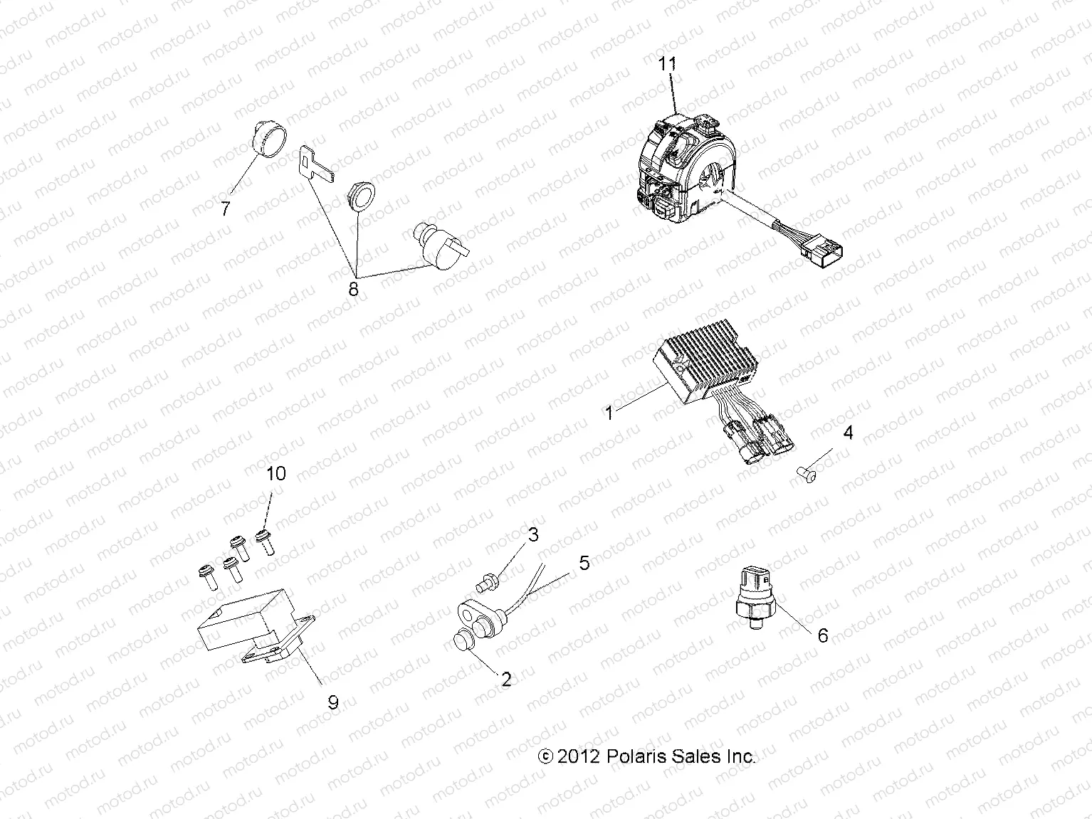 ELECTRICAL | ELECTRICAL, SWITCHES and SENSORS and CONTROL MODULES - A13EA32FA (49ATVELECT13BOSSI)