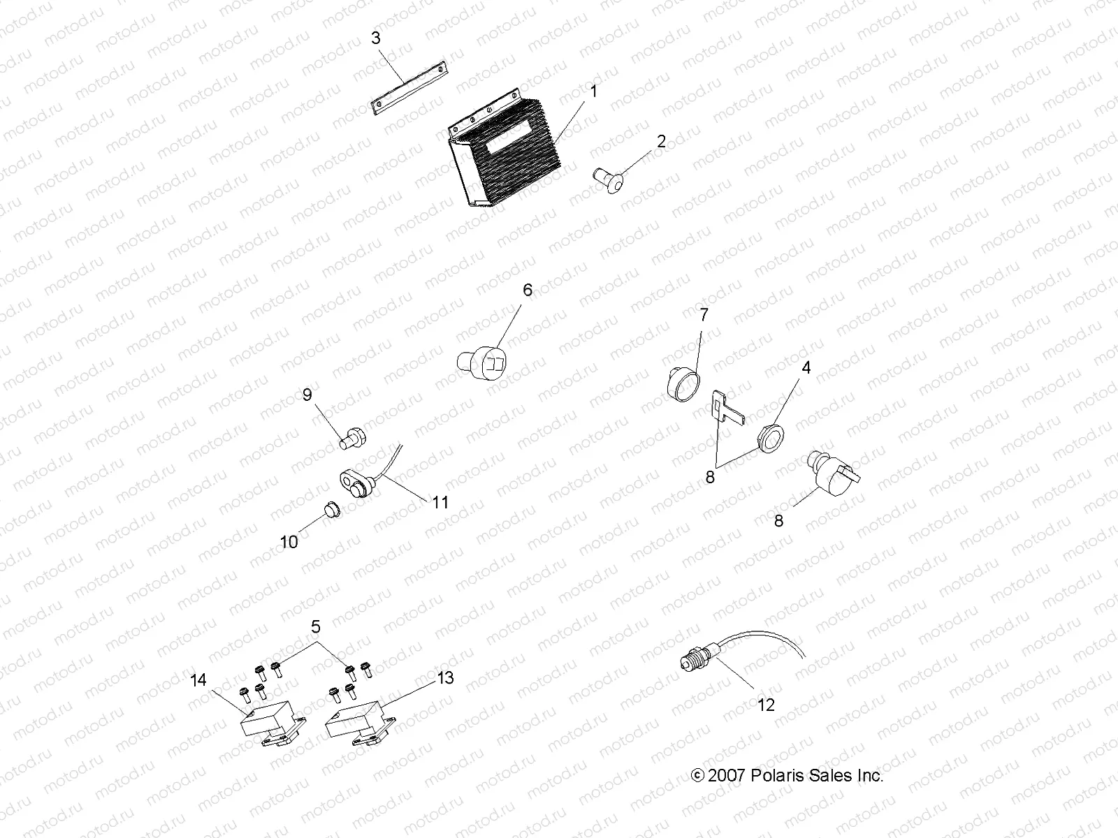 ELECTRICAL | ELECTRICAL, SWITCHES and SENSORS and ECM - A08CL50AA (49ATVELECT086X6)