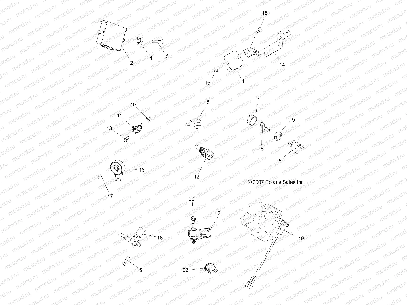 ELECTRICAL | ELECTRICAL, SWITCHES and SENSORS and ECM - A08DN76AF/AG/AH/AL/AJ/AS (49ATVELECT08SPX27)