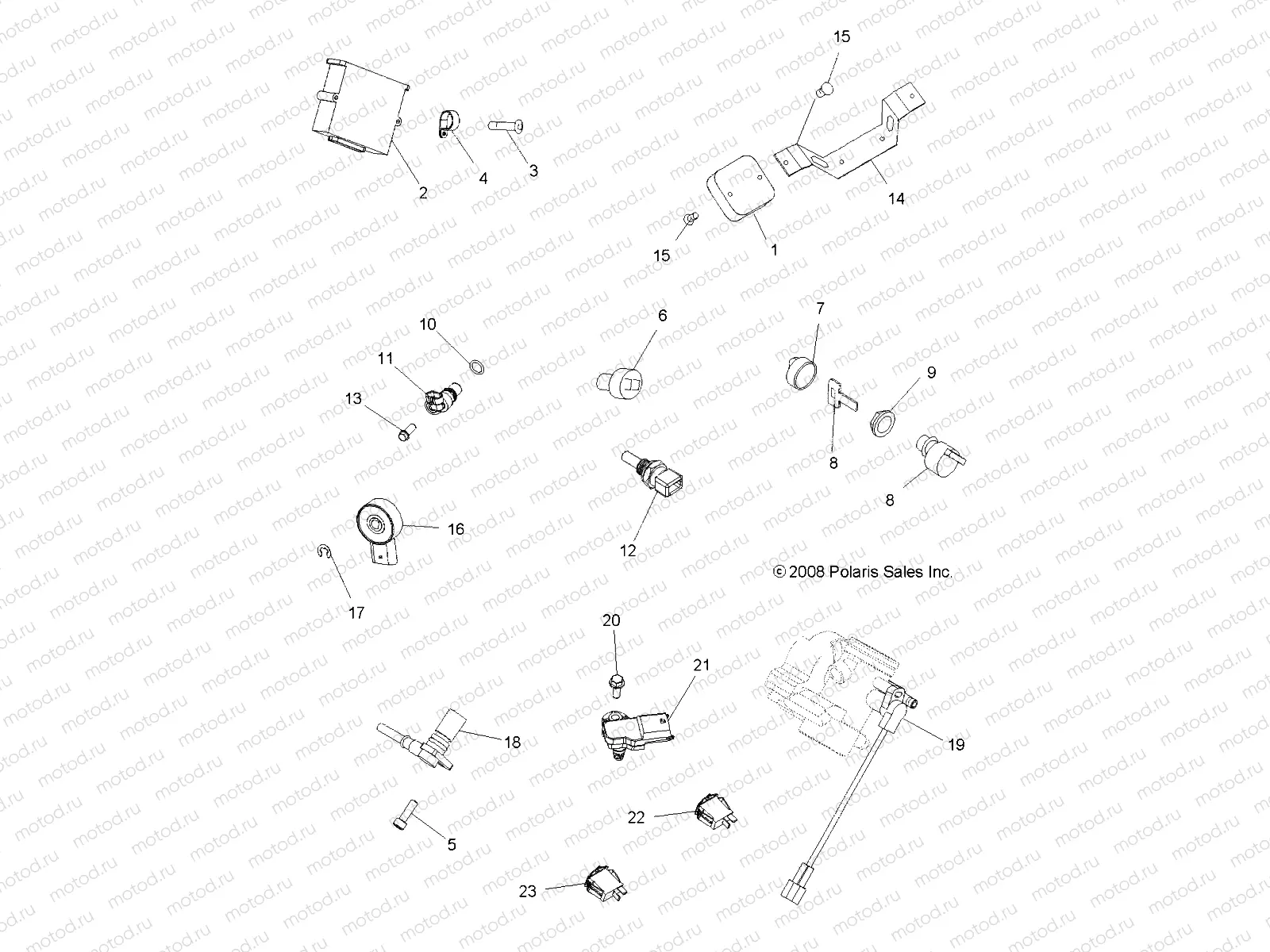 ELECTRICAL | ELECTRICAL, SWITCHES and SENSORS and ECM - A08TN76AA/AQ (49ATVELECT08SPX28)