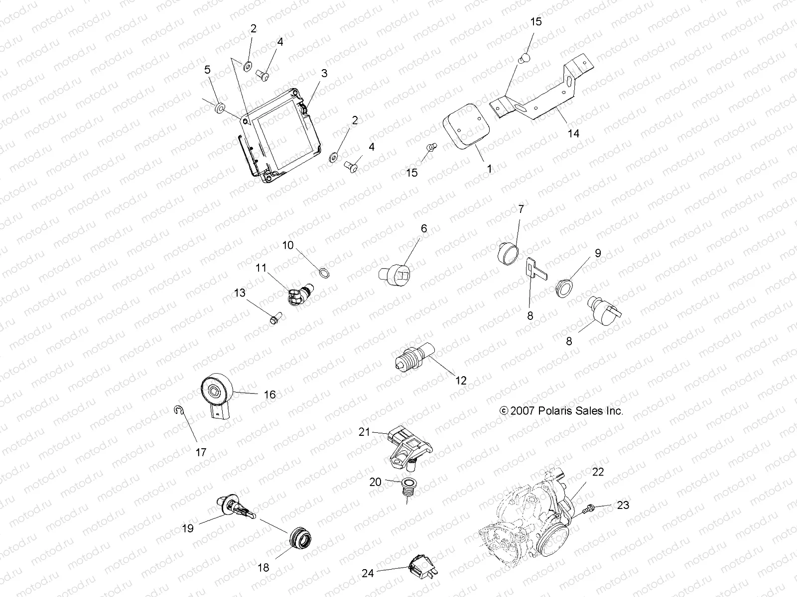 ELECTRICAL | ELECTRICAL, SWITCHES and SENSORS and ECM - A09DN50AB/AZ (49ATVELECT08SPX25)