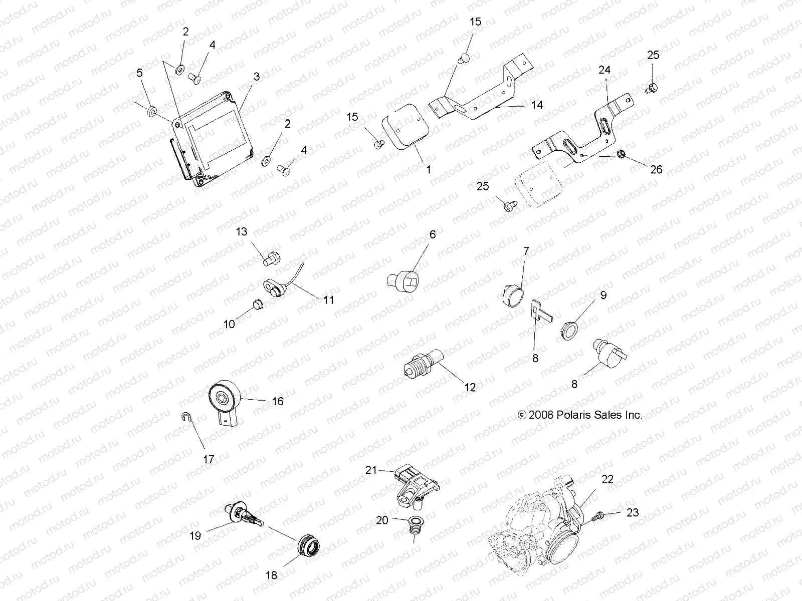 ELECTRICAL | ELECTRICAL, SWITCHES and SENSORS and ECM - A09MN50AN/AX (49ATVELECT09SP500EFI)
