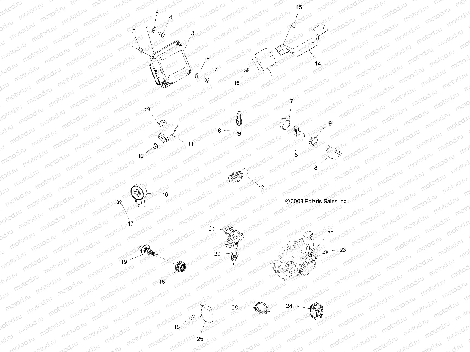 ELECTRICAL | ELECTRICAL, SWITCHES and SENSORS and ECM - A09MN50ET (49ATVELECT09SP500TR)