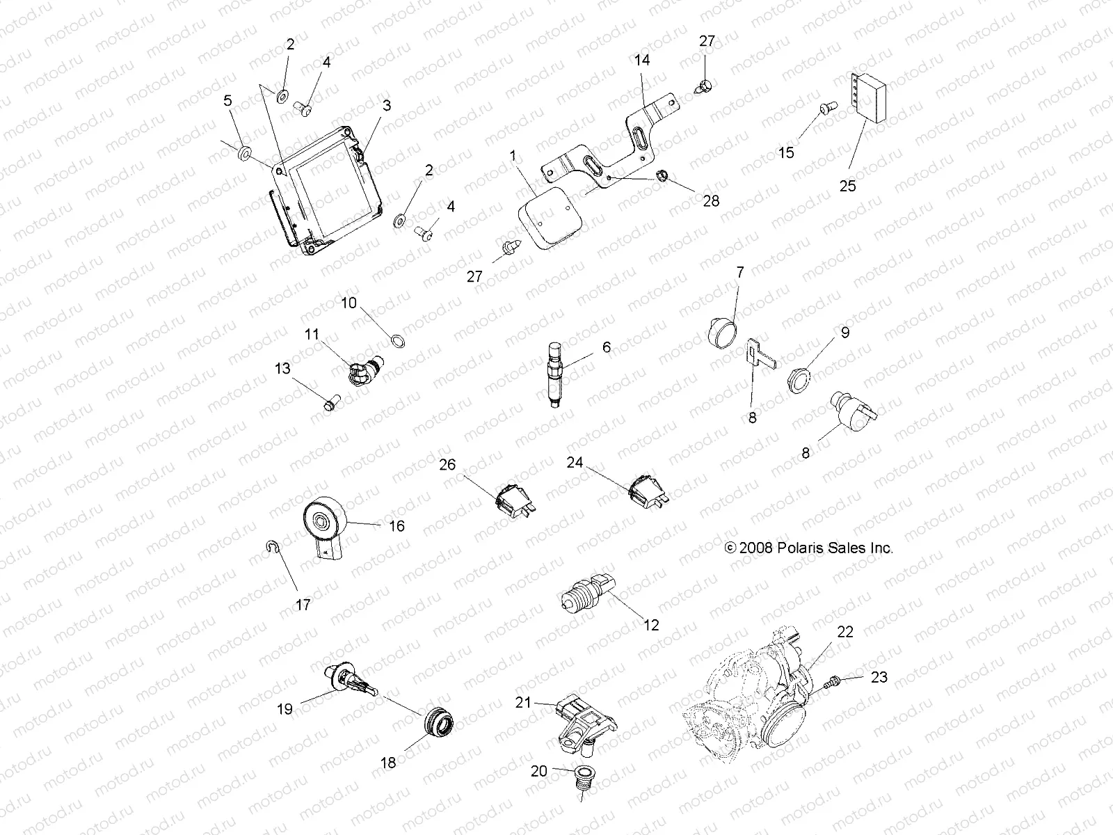 ELECTRICAL | ELECTRICAL, SWITCHES and SENSORS and ECM - A09TN50EA (49ATVELECT09SPX2500QD)