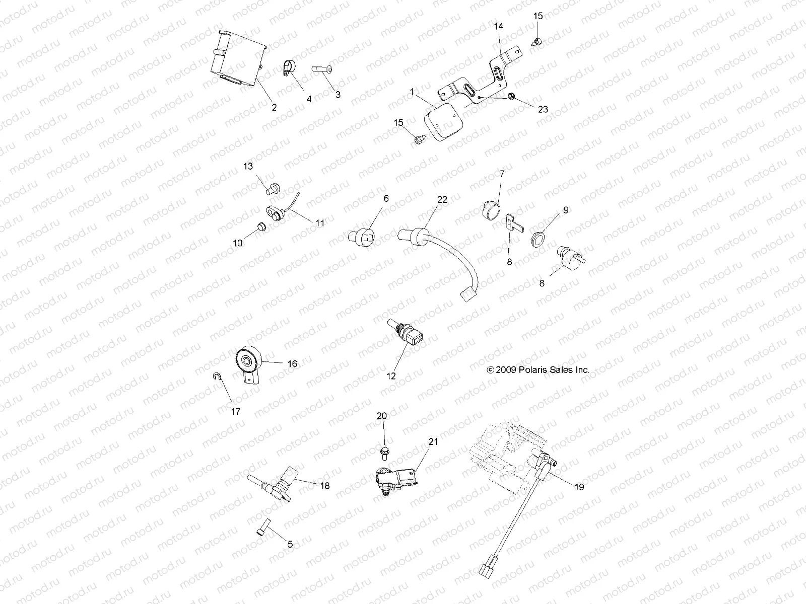 ELECTRICAL | ELECTRICAL, SWITCHES and SENSORS and ECM - A10CL76AA (49ATVELECT106X6)