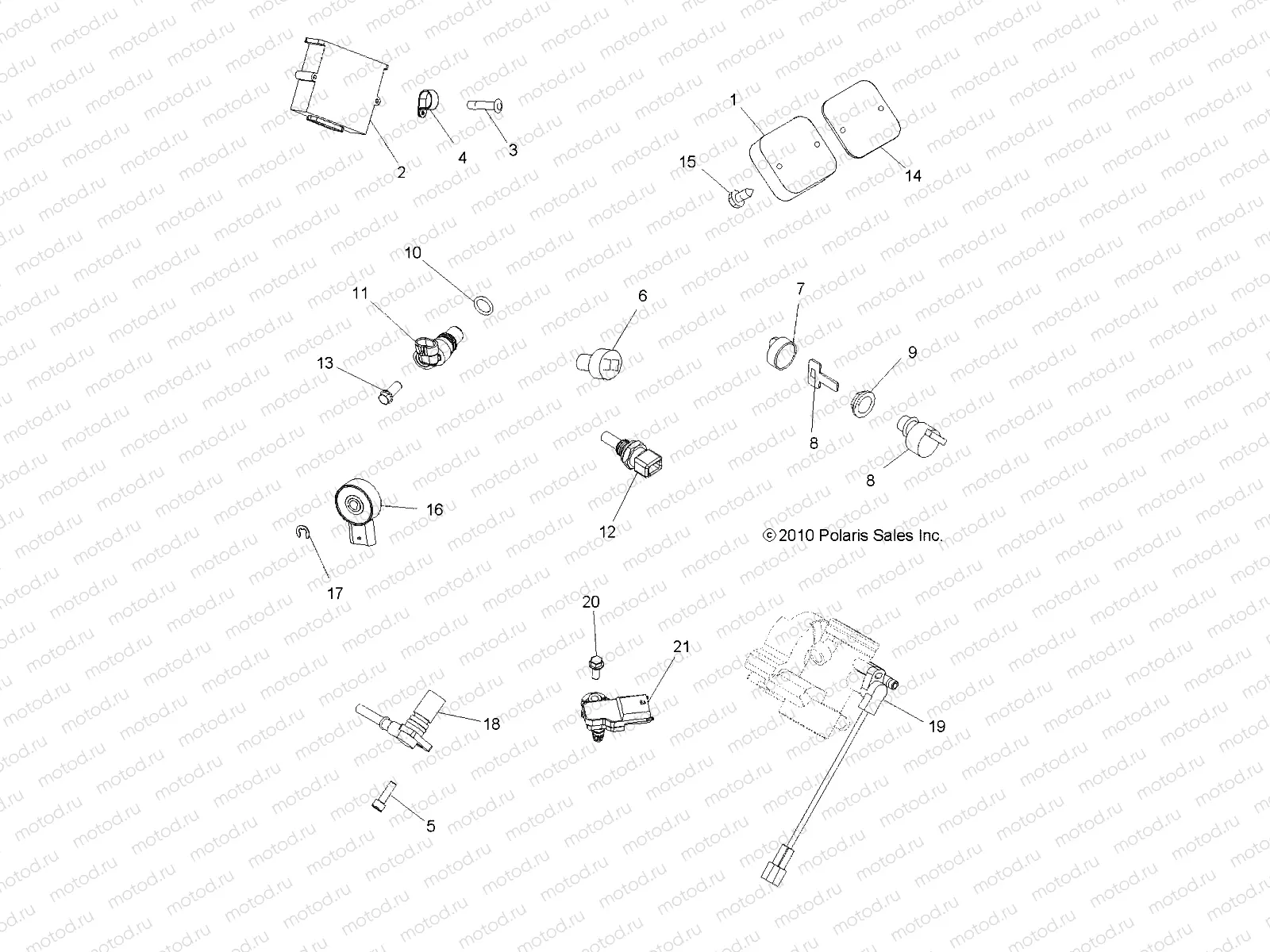 ELECTRICAL | ELECTRICAL, SWITCHES and SENSORS and ECM - A11MH76AX/AZ (49ATVELECT11SP800)