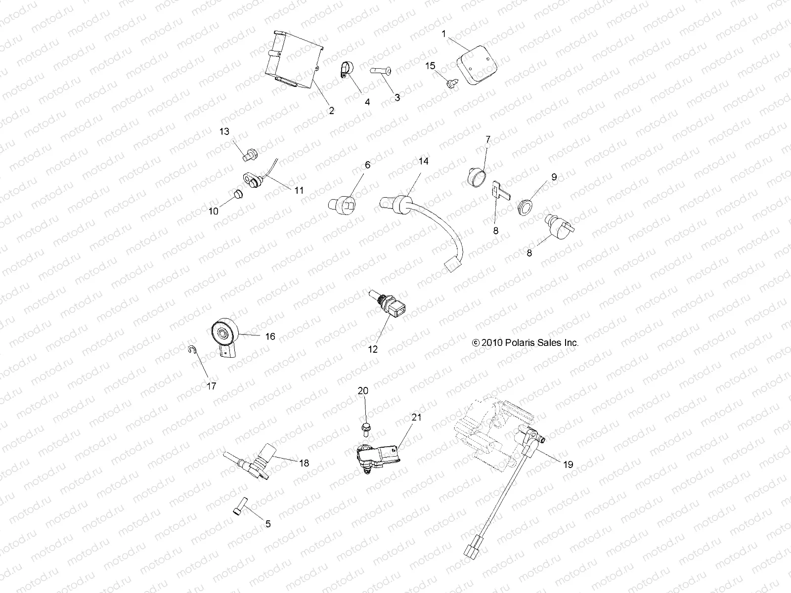 ELECTRICAL | ELECTRICAL, SWITCHES and SENSORS and ECM - A14CF76FA (49ATVELECT116X6)