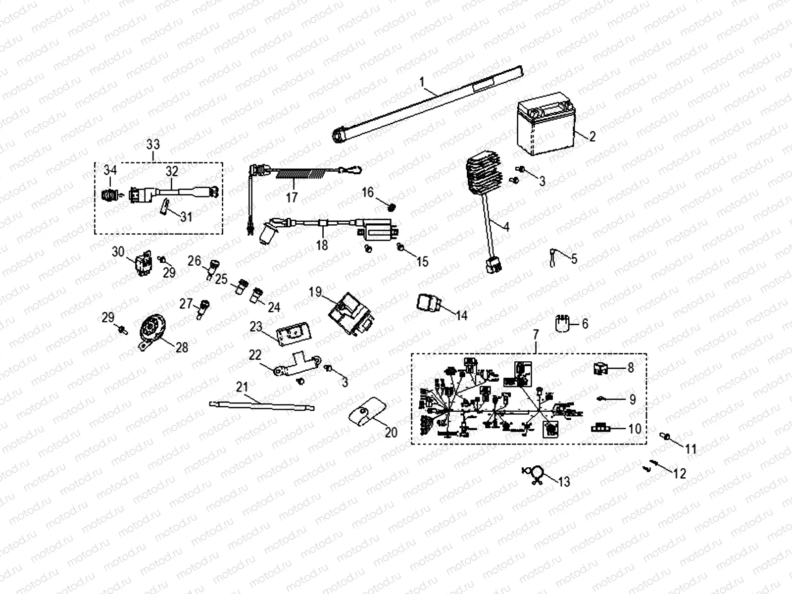 ELECTRICAL | ELECTRICAL, SWITCHES, HARNESS and INDICATORS - A16YAK11AD/AF (A00010)